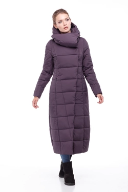 Женское зимнее пальто Комильфо (амарантовый)