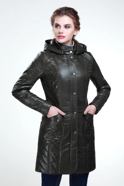 Женское пальто Бриджит (темный хаки)