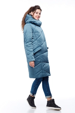 Женское зимнее пальто Карина (синий)