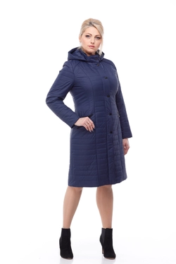 Женское демисезонное пальто Софи (темно-синий)