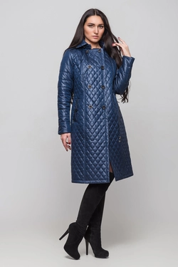 Женское пальто Диана удлин (темно-синий)