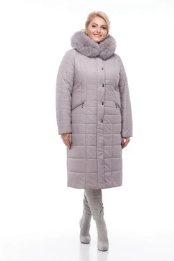 Женское зимнее пальто Софи (сиренево-дымчатый)
