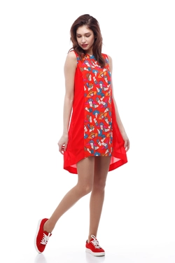 Платье летнее Габби (темно-красный) Платье летнее Габби (темно-красный)