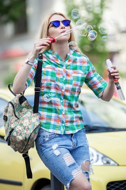 Рубашка Рики (зеленый) Рубашка Рики (зеленый)