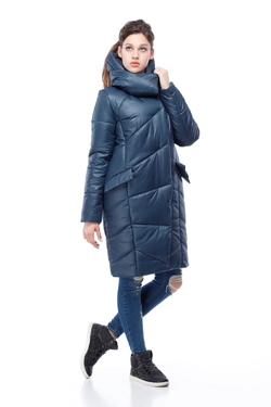 Зимнее пальто Карина (бискайский залив соты) Зимнее пальто Карина (бискайский залив соты)