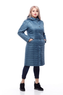 Женское демисезонное пальто Софи (серо-синий) Женское демисезонное пальто Софи (серо-синий)