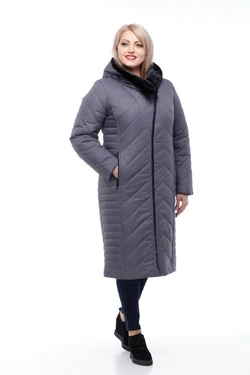 Зимнее пальто Мира овчина (антрацит матовый) Зимнее пальто Мира овчина (антрацит матовый)