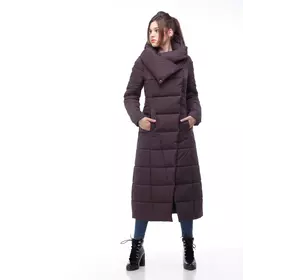 Женское зимнее пальто Комильфо (темный шоколад) Женское зимнее пальто Комильфо (темный шоколад)