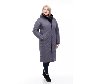Зимнее пальто Мира овчина (антрацит матовый) Зимнее пальто Мира овчина (антрацит матовый)